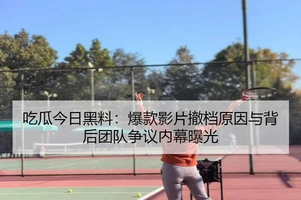 吃瓜今日黑料：爆款影片撤档原因与背后团队争议内幕曝光